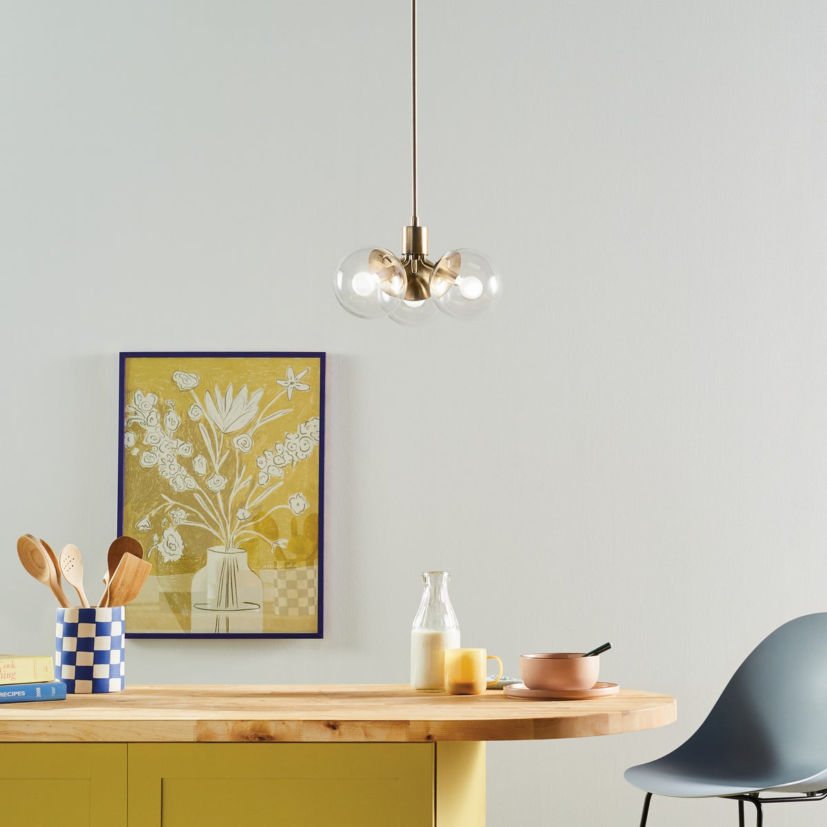 Lustre ou semi-plafonnier 3 lumières | Silvarious