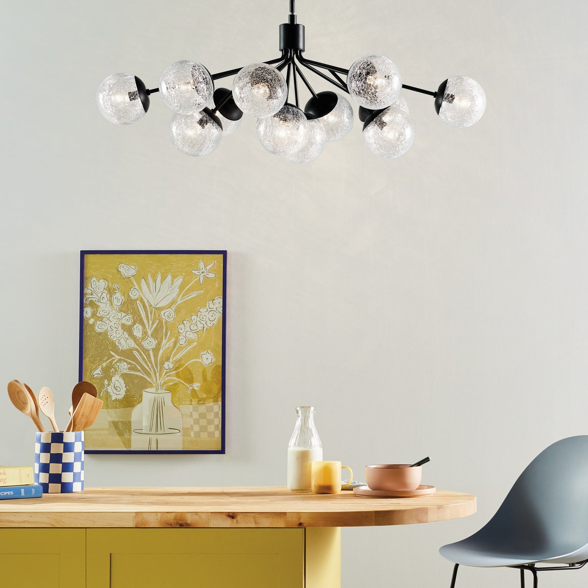 Lustre linéaire convertible 12 lumières | Silvarious