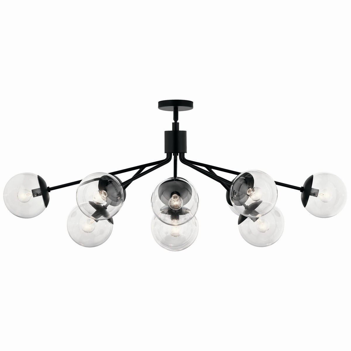 Lustre linéaire convertible 12 lumières | Silvarious