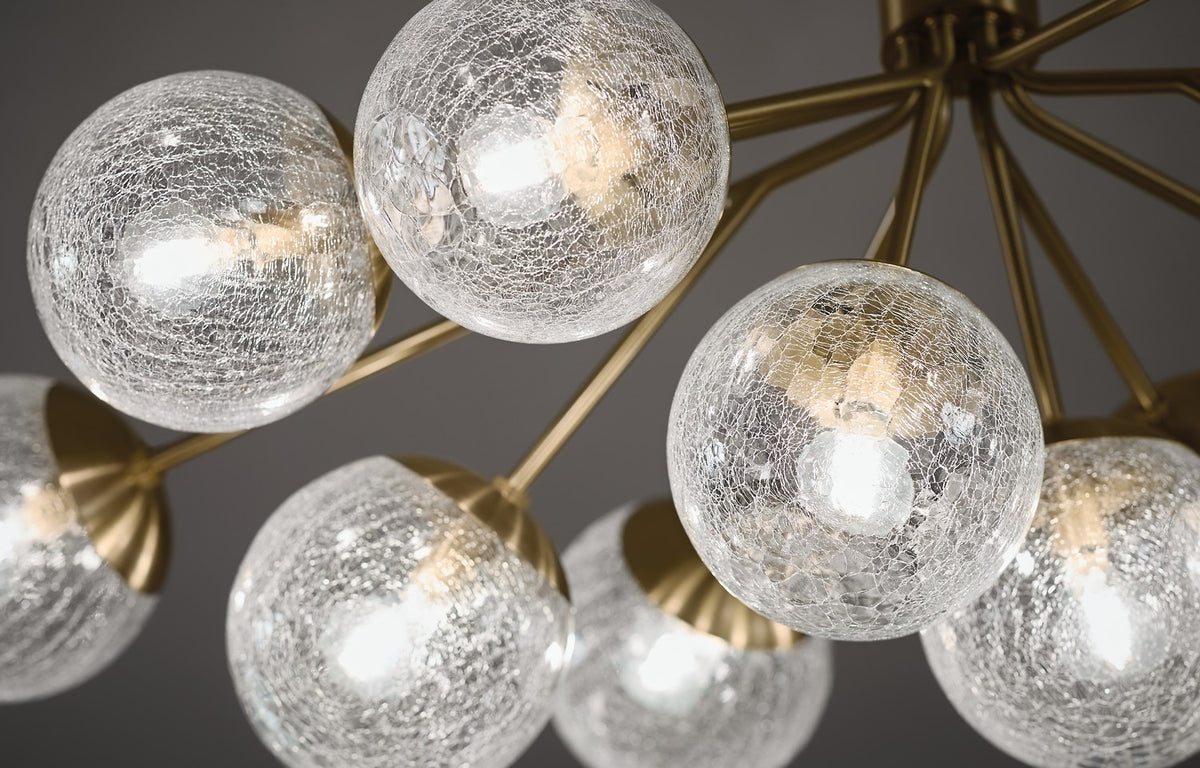 Lustre linéaire convertible 12 lumières | Silvarious