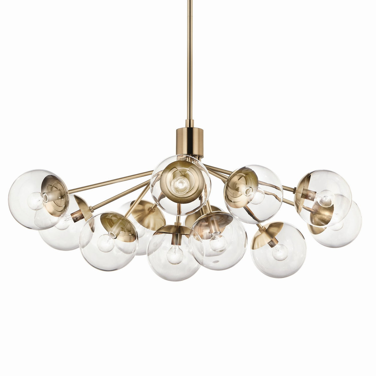 Lustre linéaire convertible 12 lumières | Silvarious
