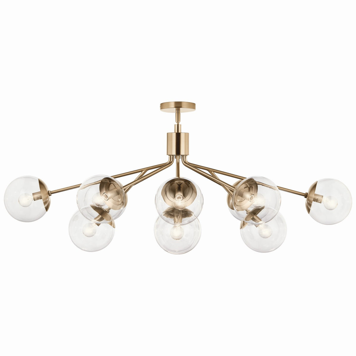 Lustre linéaire convertible 12 lumières | Silvarious