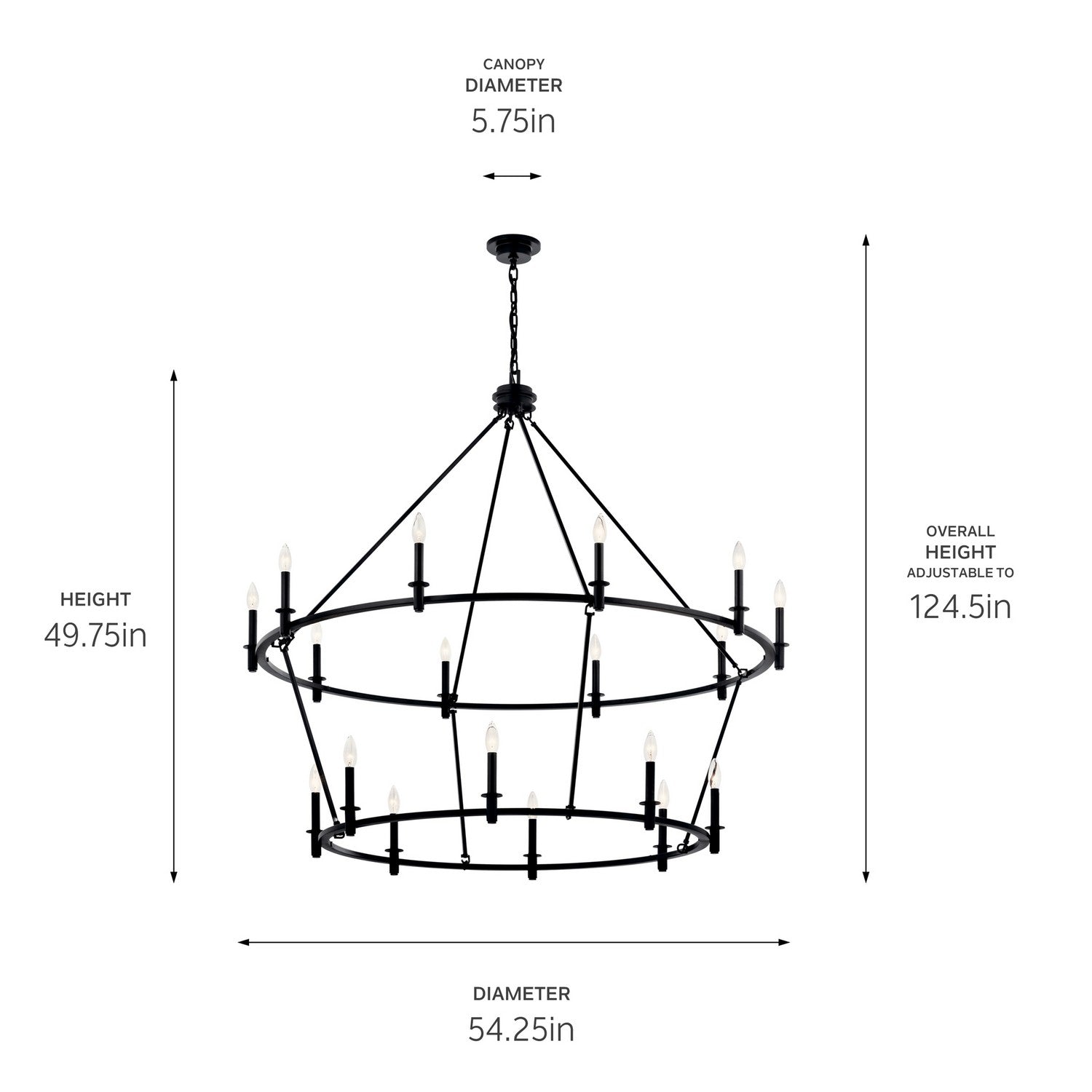 Lustre 18 lumières | Carrick