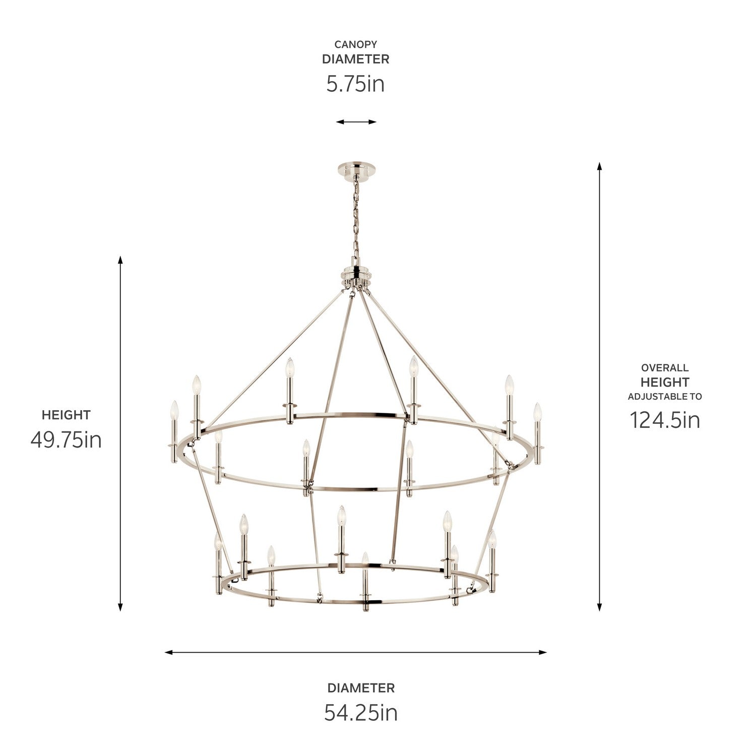 Lustre 18 lumières | Carrick
