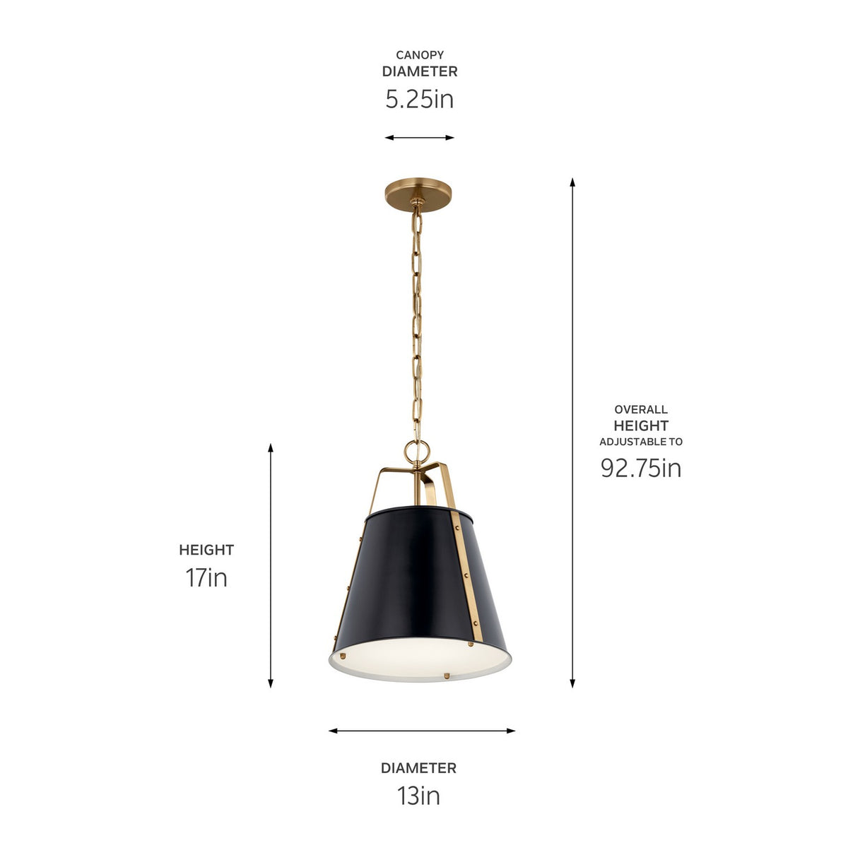 Suspension 1 lumière | Etcher