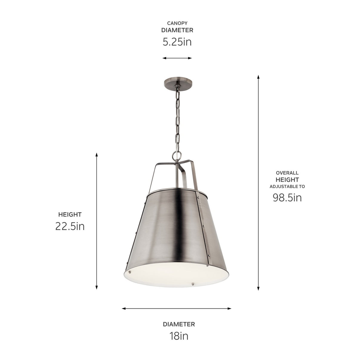 Suspension 2 lumières | Etcher