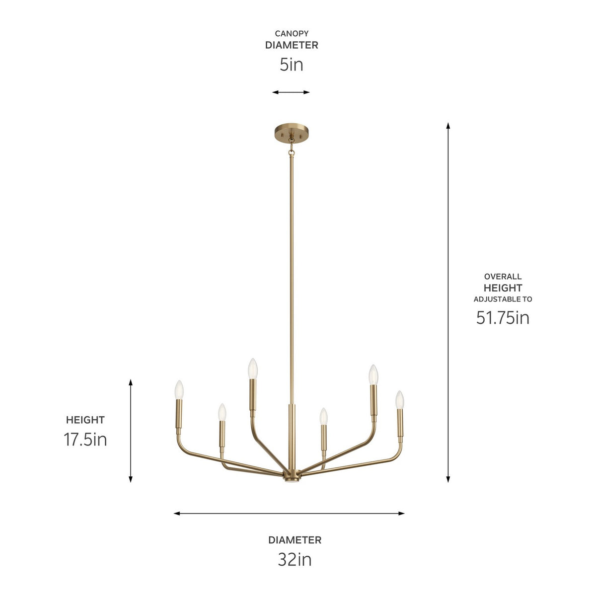 Lustre 6 lumières | Madden