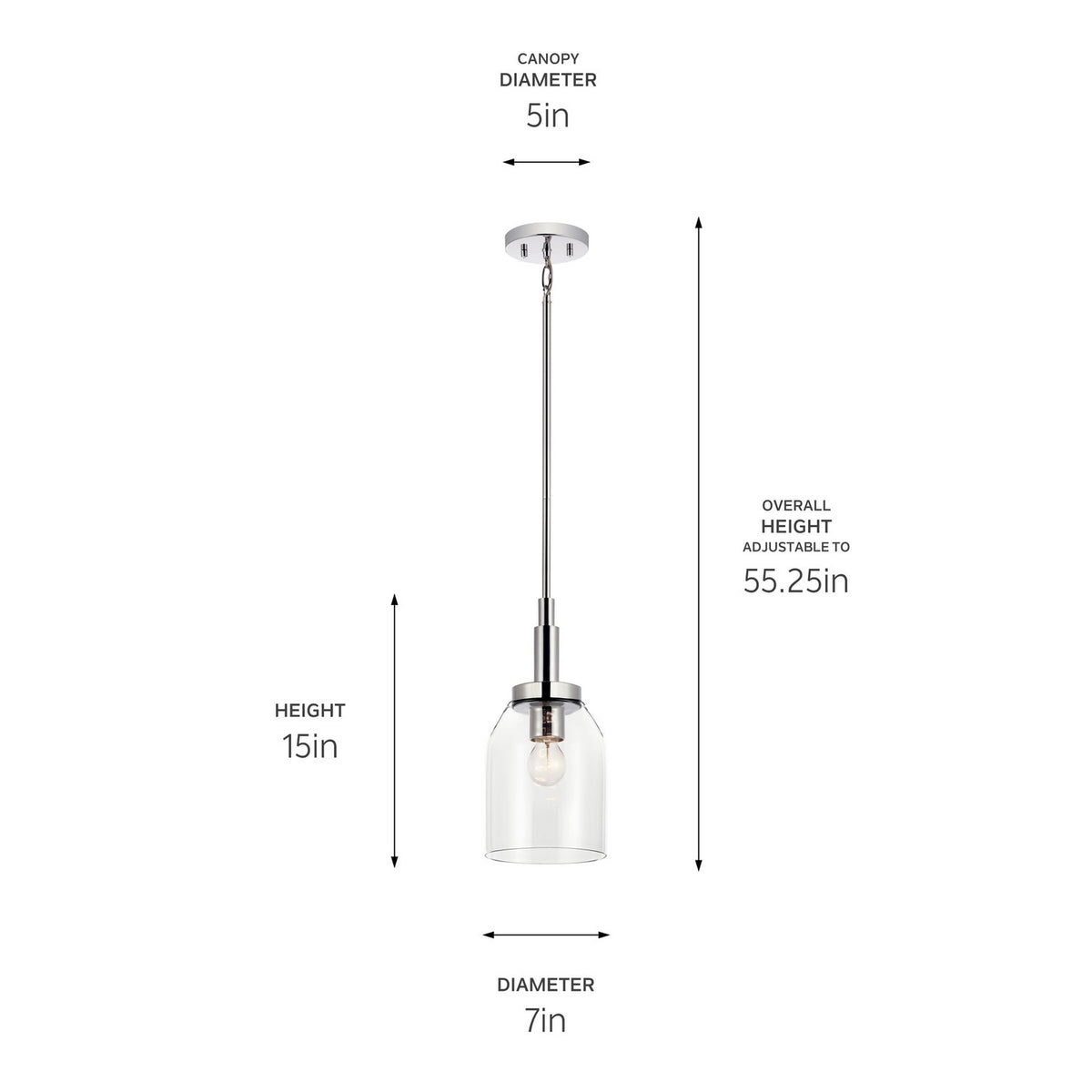 Mini-suspension 1 lumière | Madden