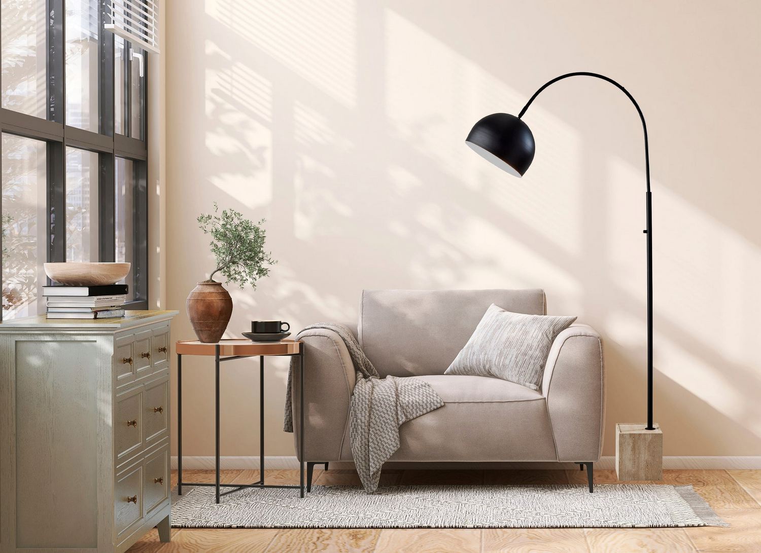 Lampadaire 2 lumières | Wilder