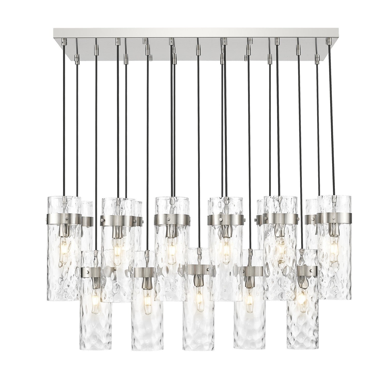 Lustre linéaire 17 lumières | Fontaine