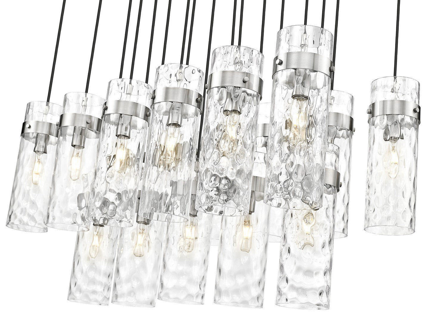Lustre linéaire 17 lumières | Fontaine