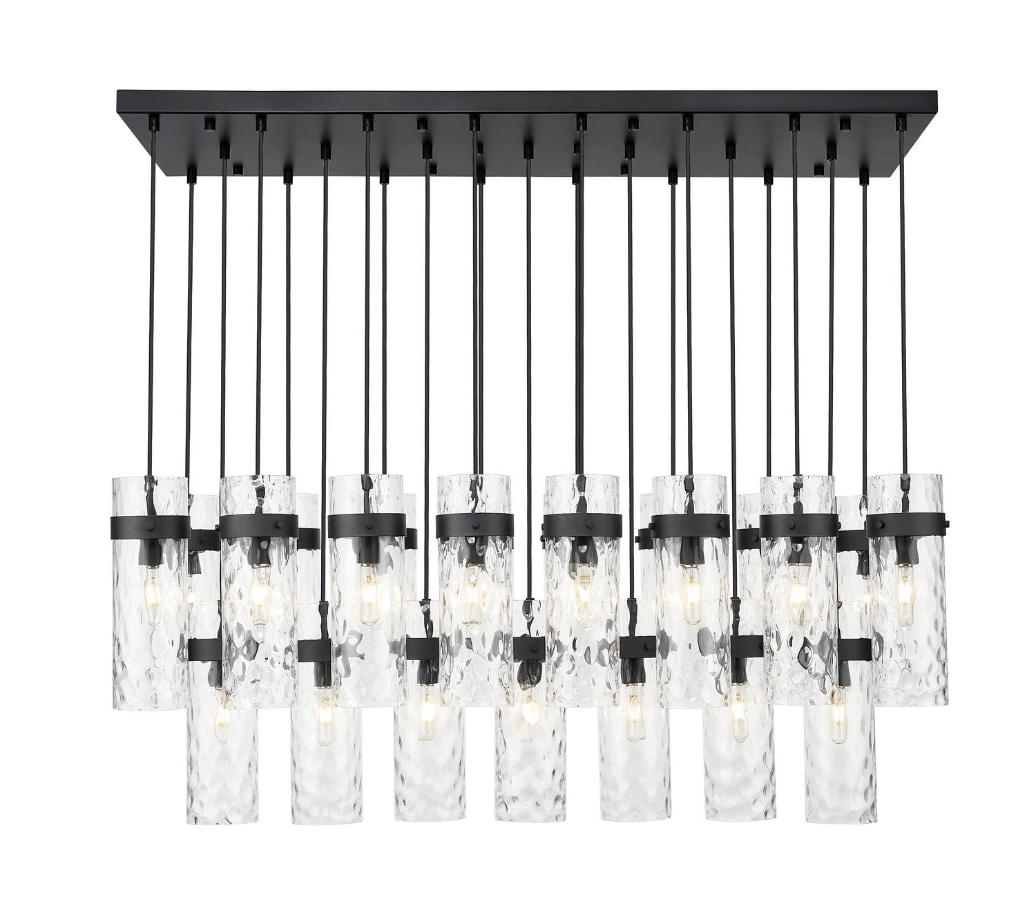 Lustre linéaire 23 lumières | Fontaine