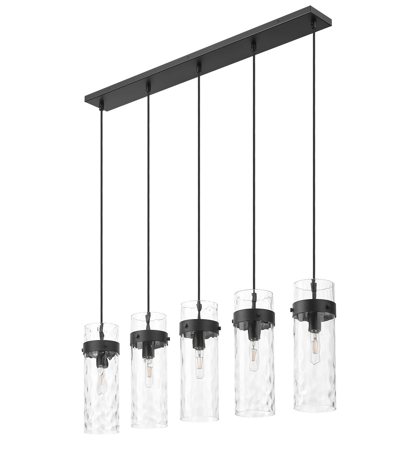 Lustre linéaire 5 lumières | Fontaine