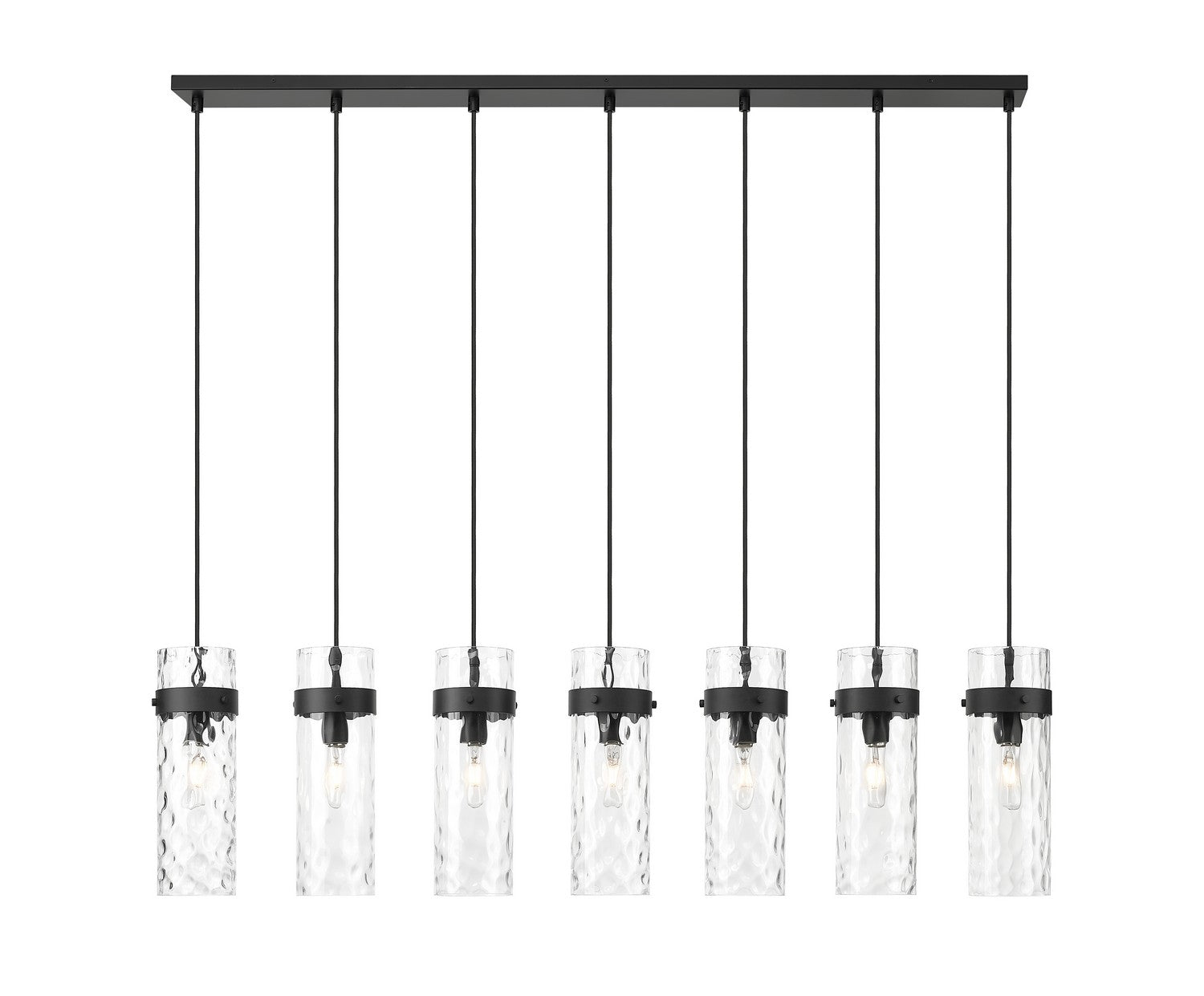 Lustre linéaire 7 lumières | Fontaine