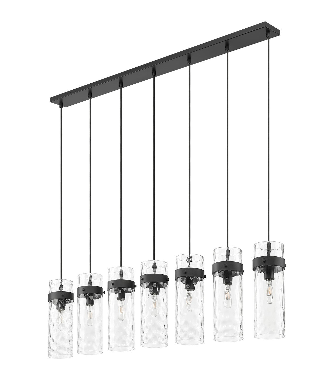 Lustre linéaire 7 lumières | Fontaine