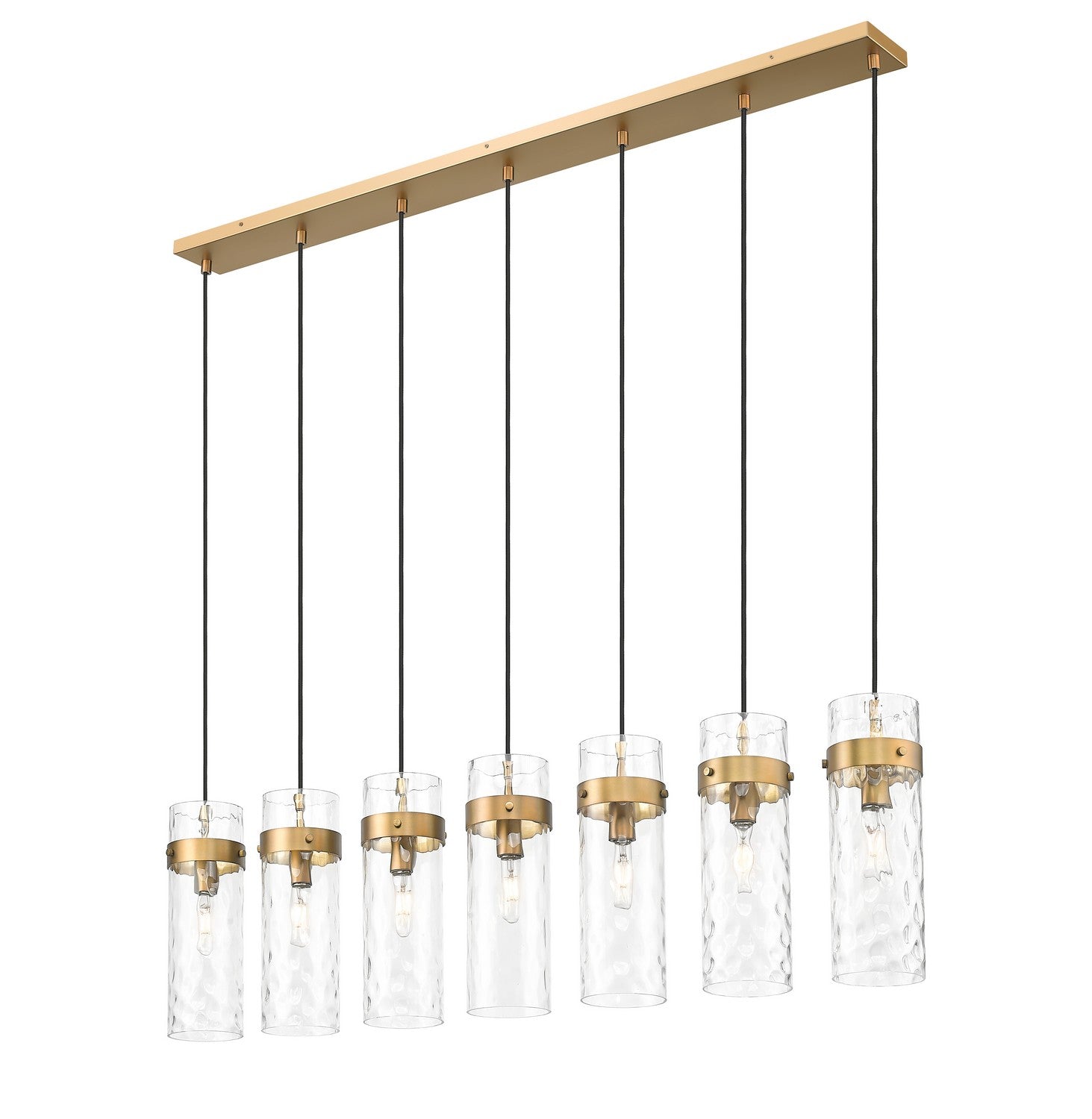 Lustre linéaire 7 lumières | Fontaine