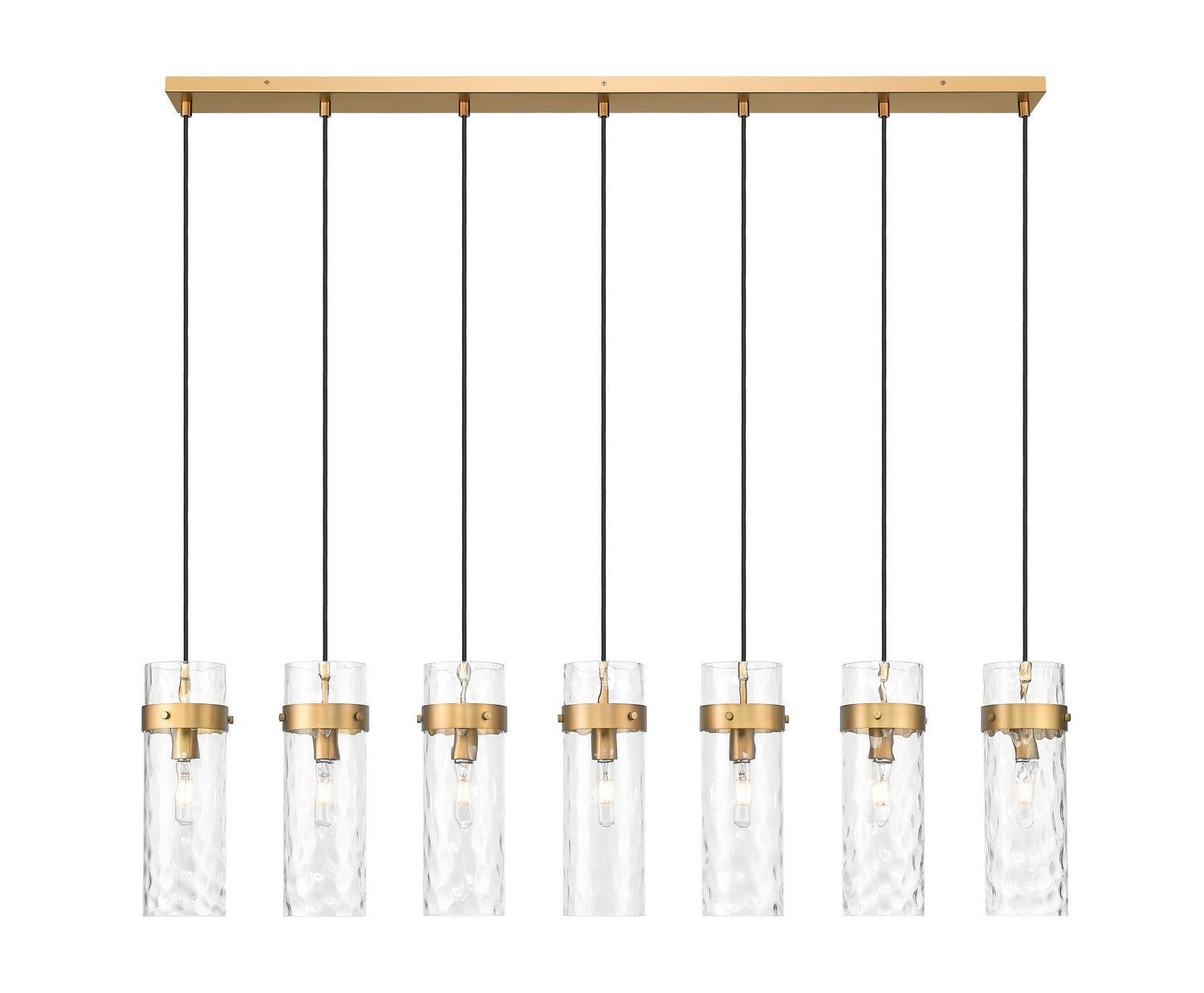 Lustre linéaire 7 lumières | Fontaine