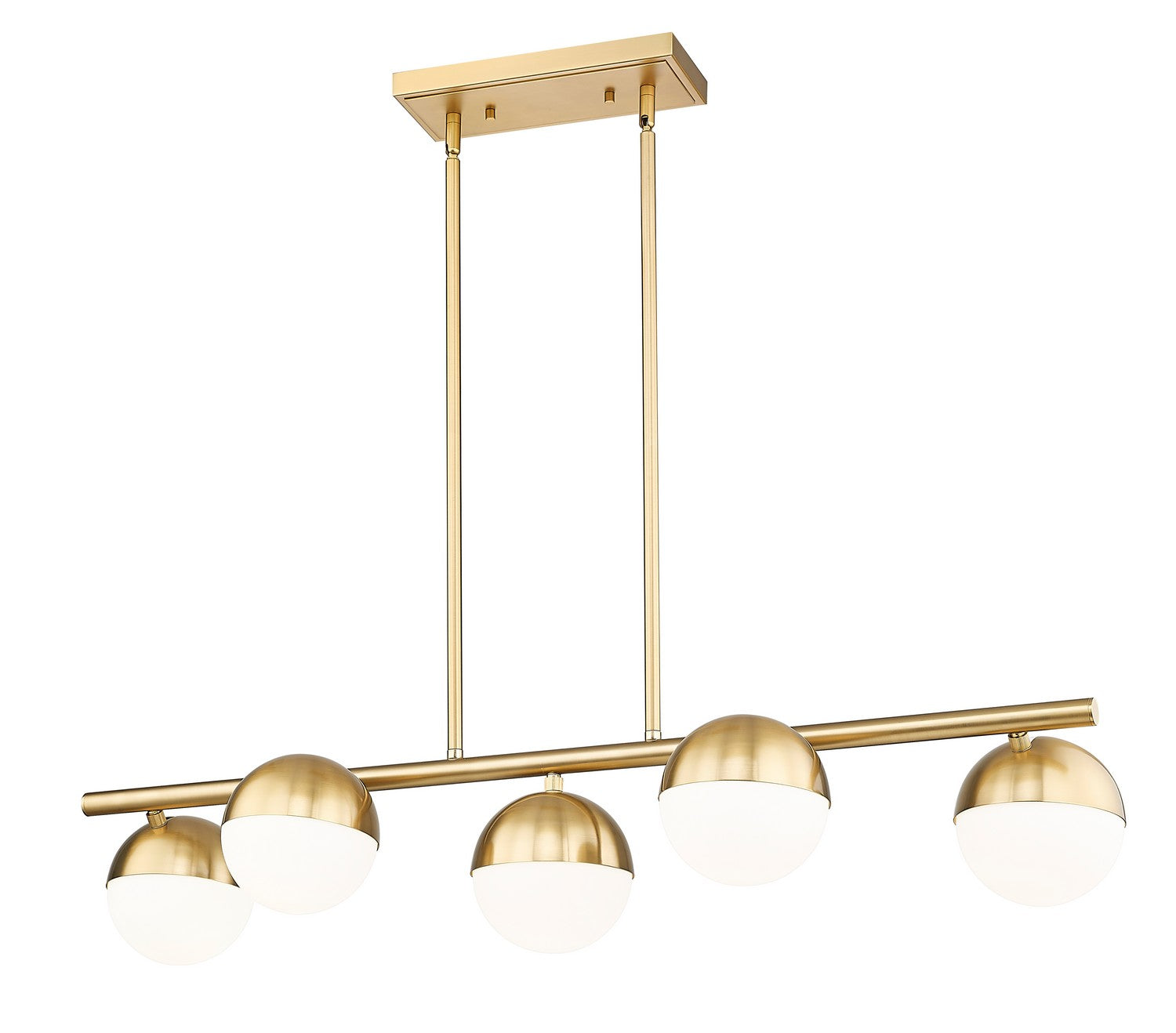 Lustre linéaire 5 lumières | Realm Sphere