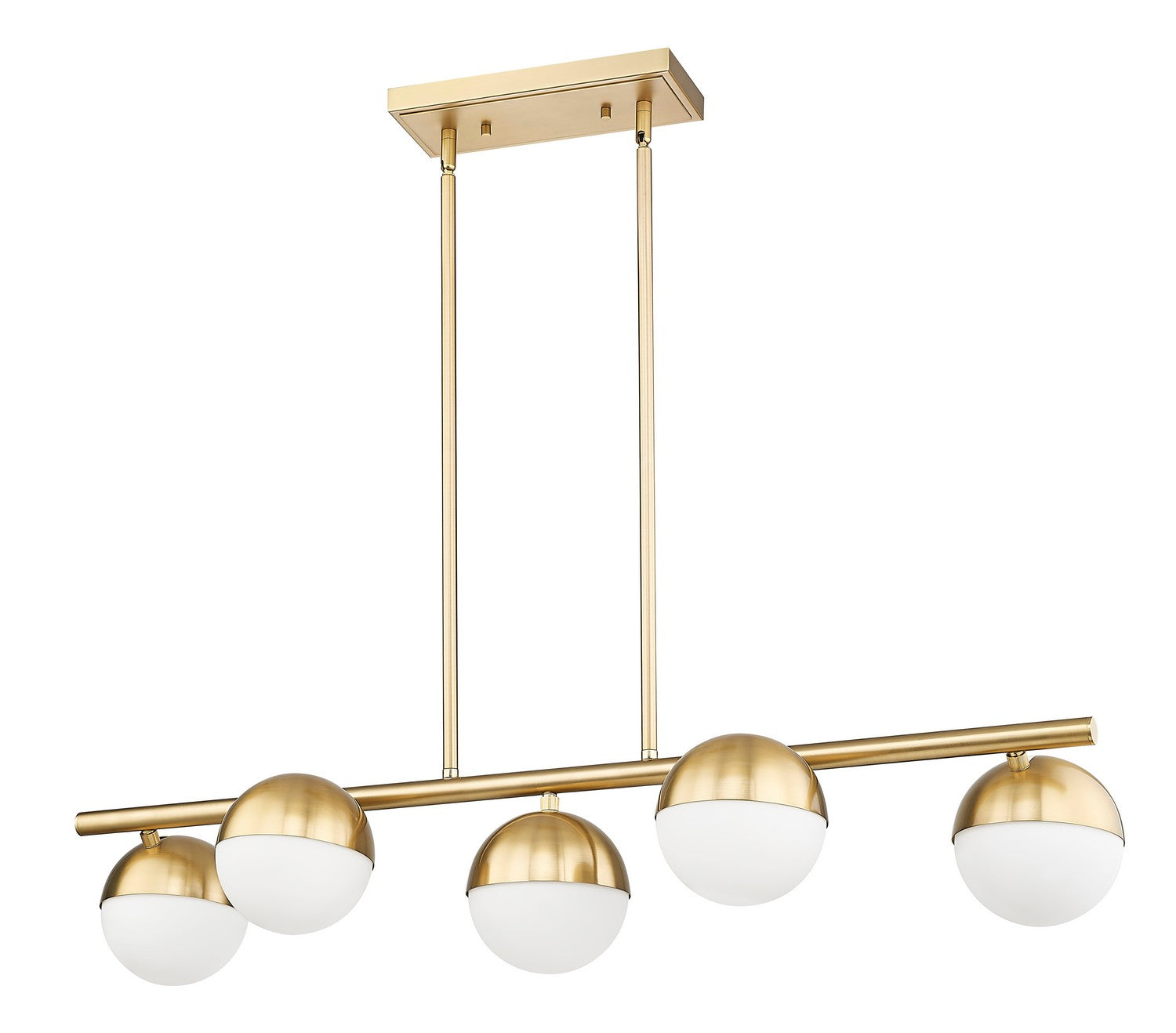 Lustre linéaire 5 lumières | Realm Sphere