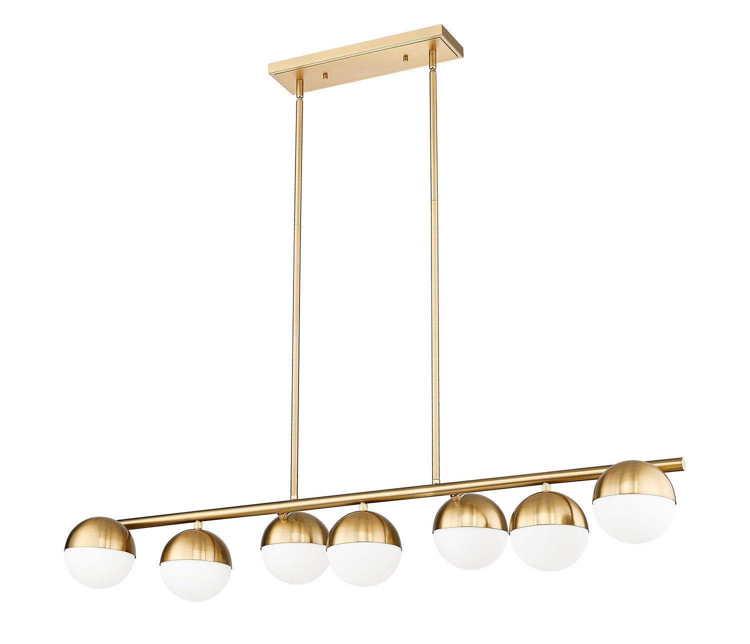 Lustre linéaire 7 lumières | Realm Sphere