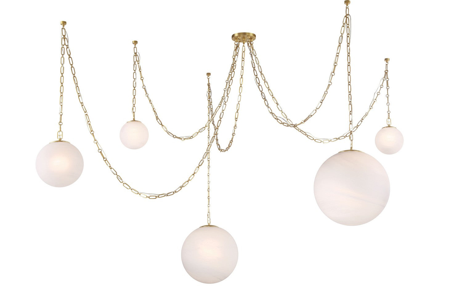 Suspension 5 lumières | Marbelle