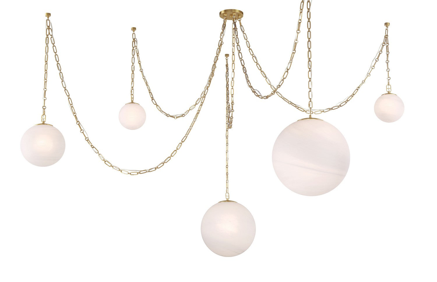 Suspension 5 lumières | Marbelle