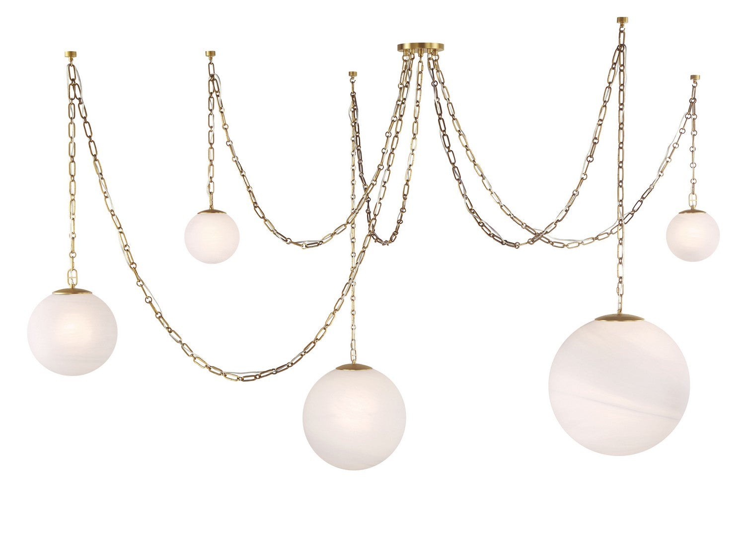 Suspension 5 lumières | Marbelle