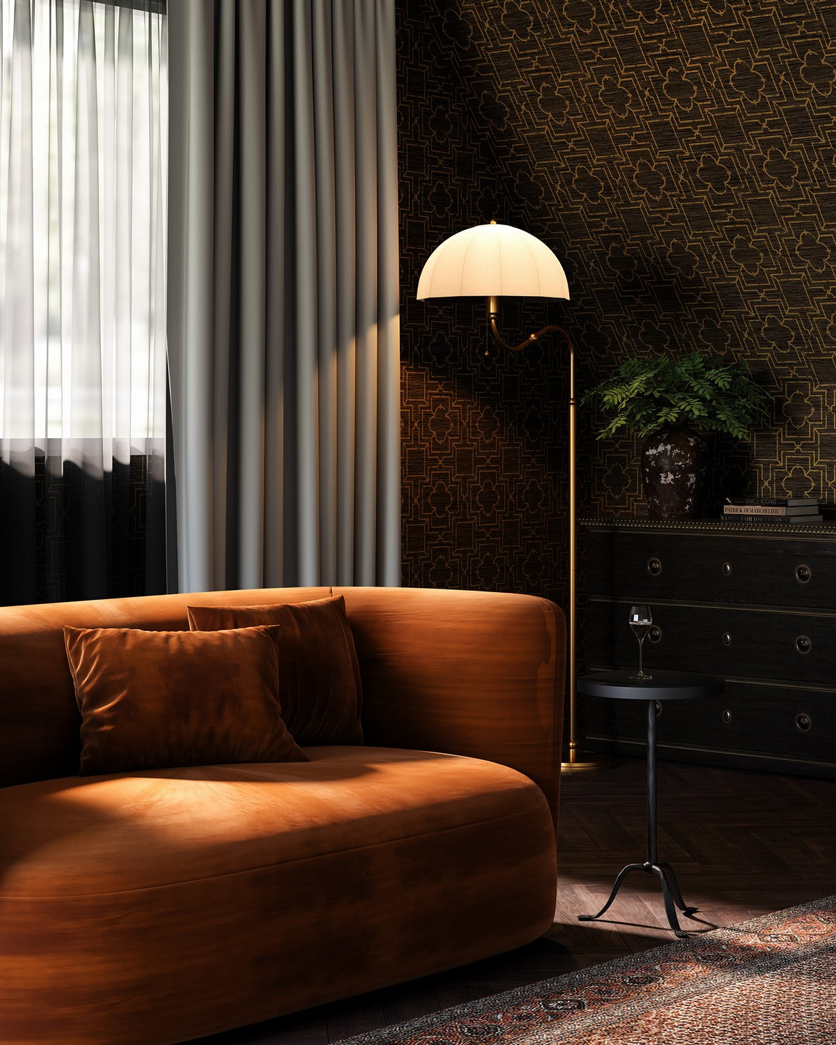 Lampadaire 1 lumière | Crosby