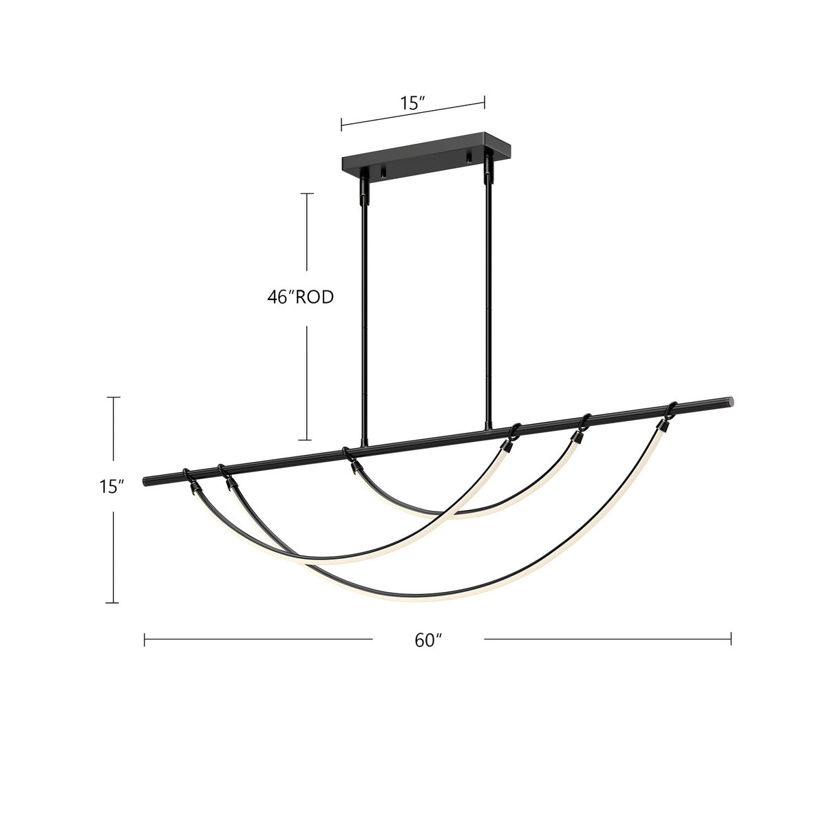 Suspension linéaire DEL | Aryas