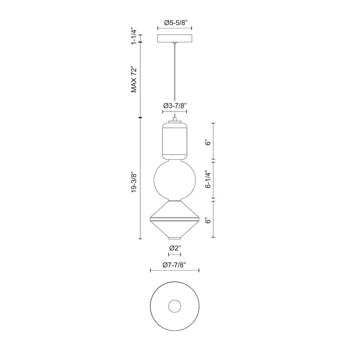 Suspension DEL | Bijou