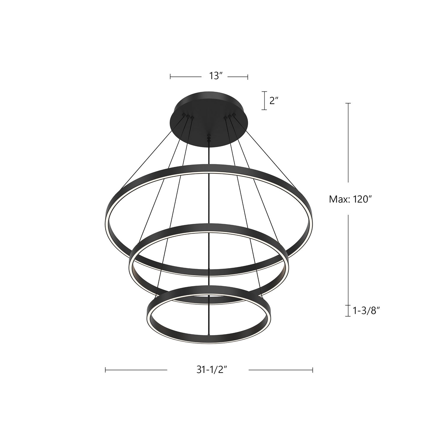 Lustre DEL | Cerchio