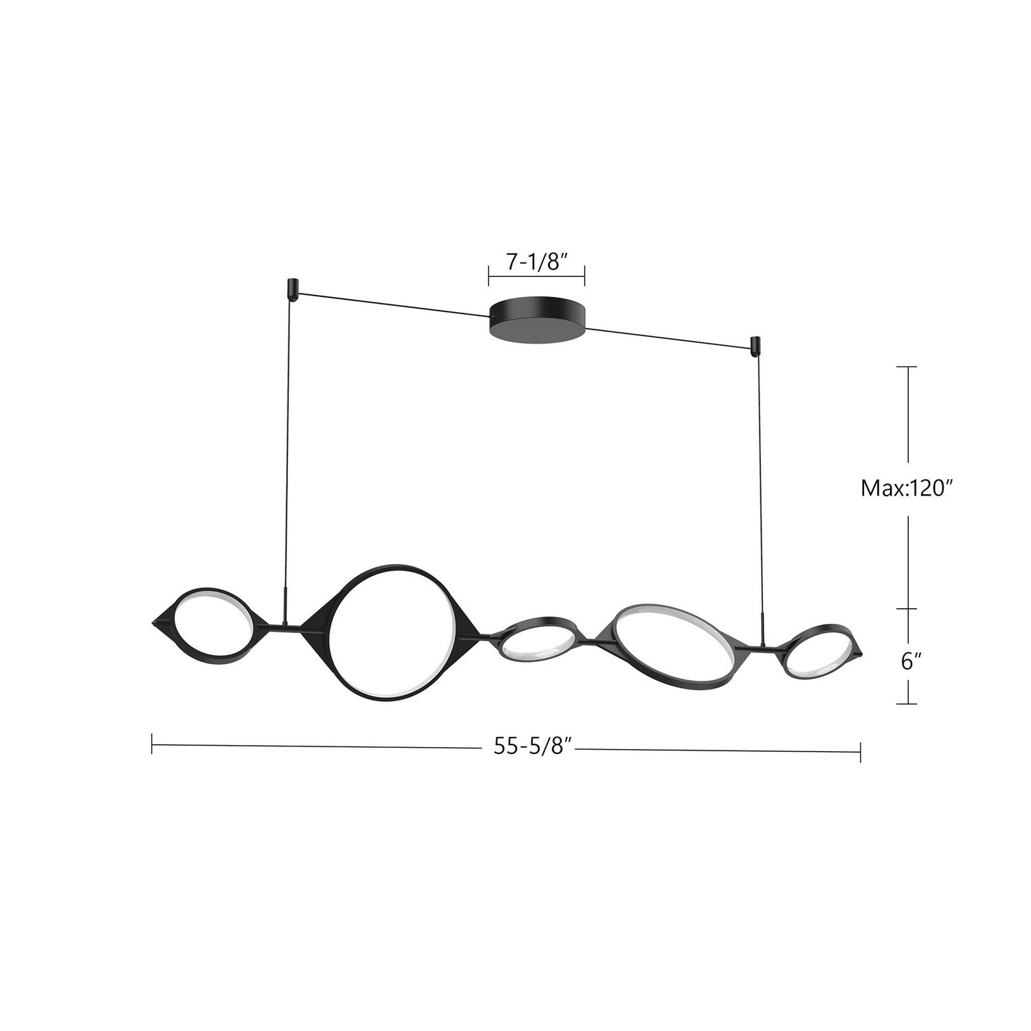 Suspension linéaire DEL | Serif