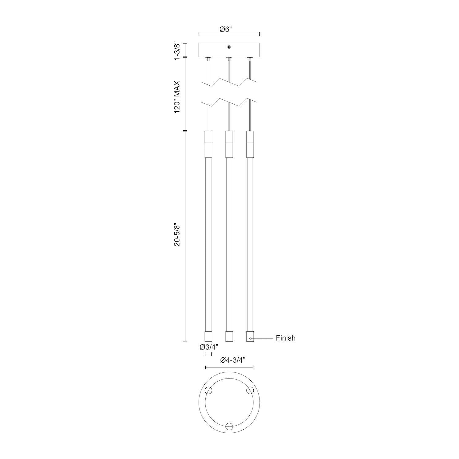 Suspension DEL | Motif