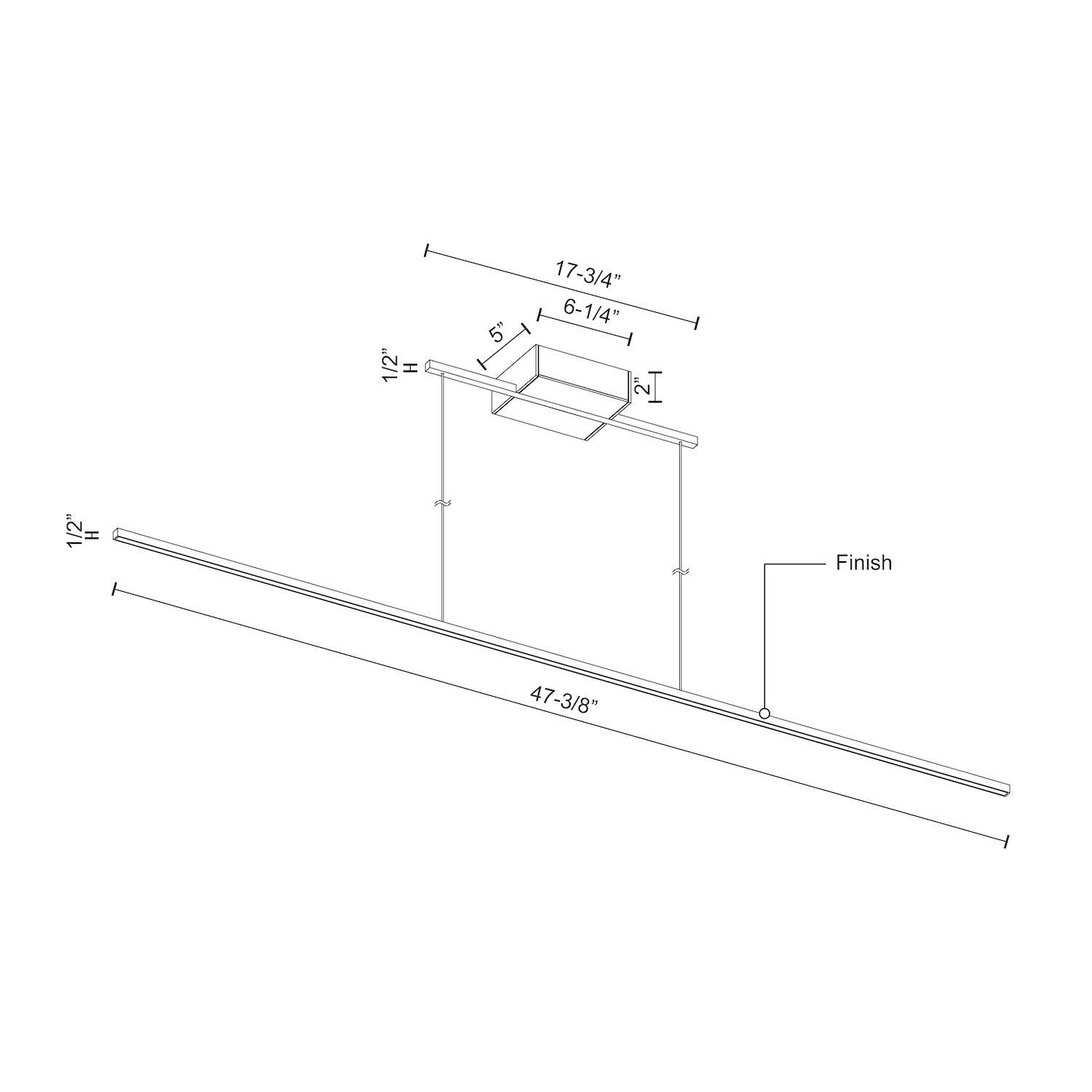 Suspension linéaire DEL | Vega Minor
