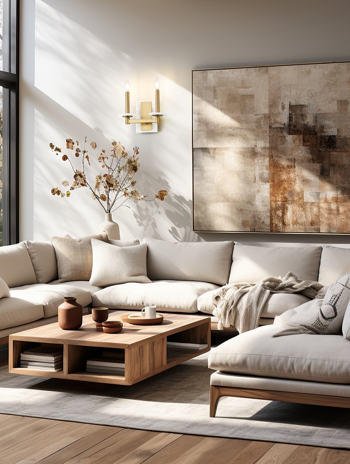 Applique murale 2 lumières | Kaden