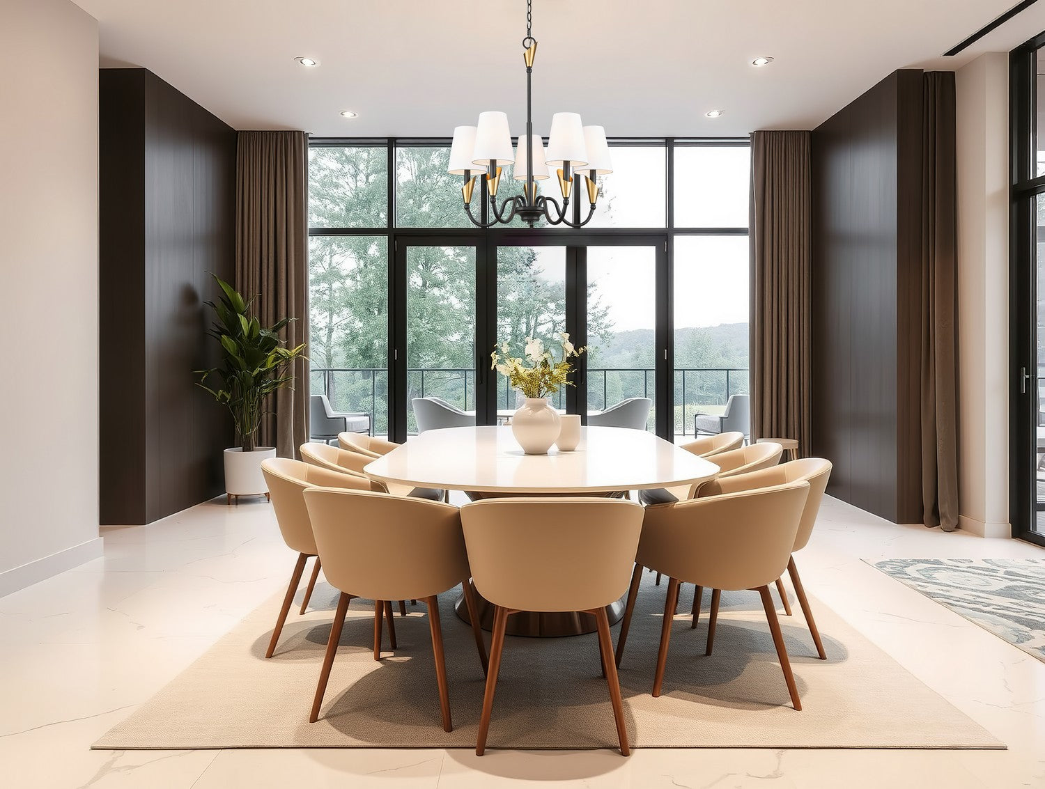 Lustre 5 lumières | Claudelle
