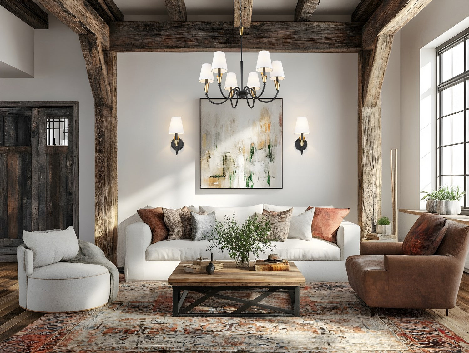 Lustre 6 lumières | Claudelle