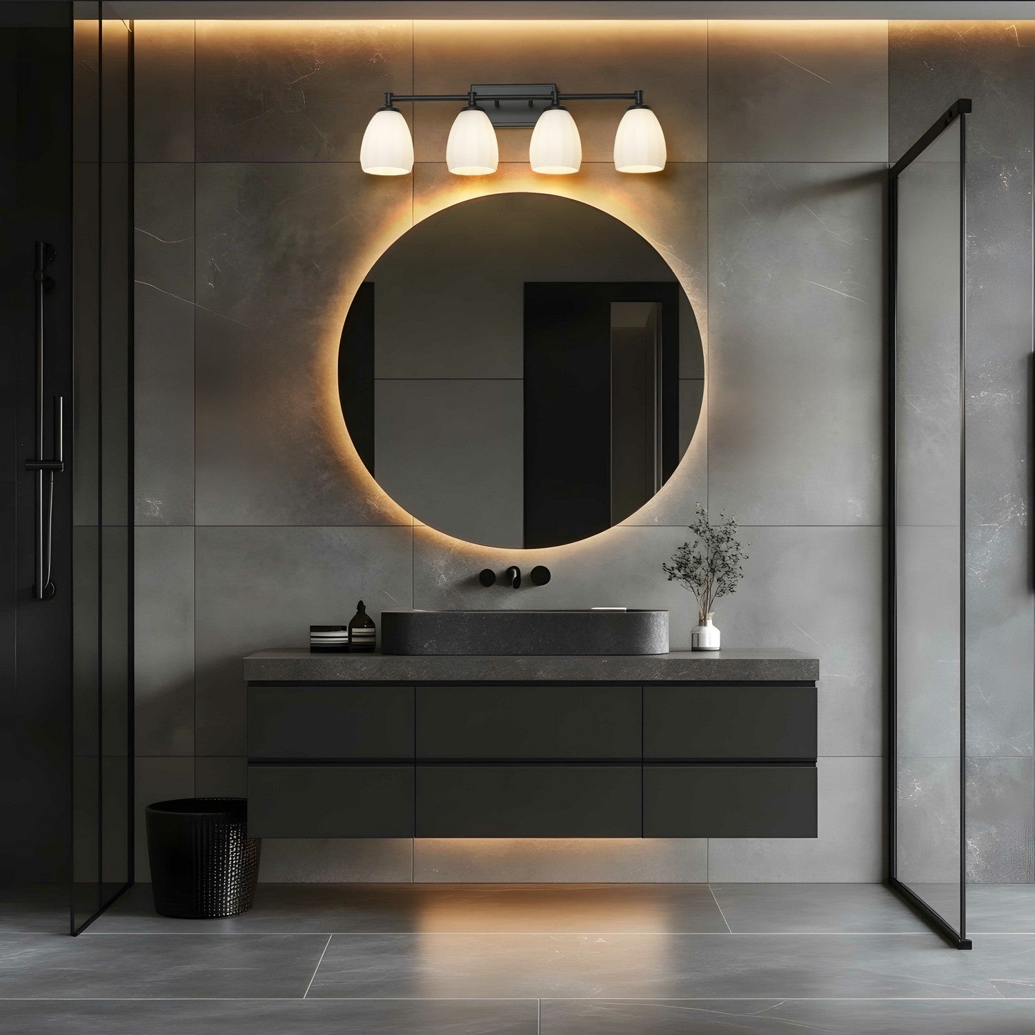 Applique de vanité 4 lumières | Oren