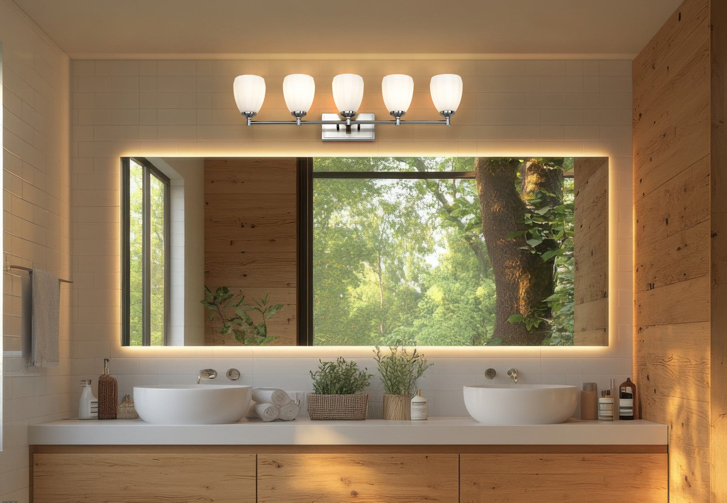 Applique de vanité 5 lumières | Oren