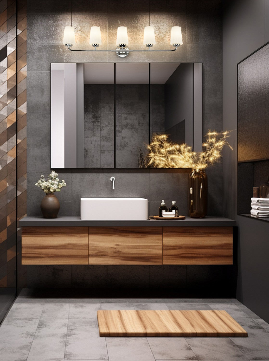 Applique de vanité 5 lumières | Montford