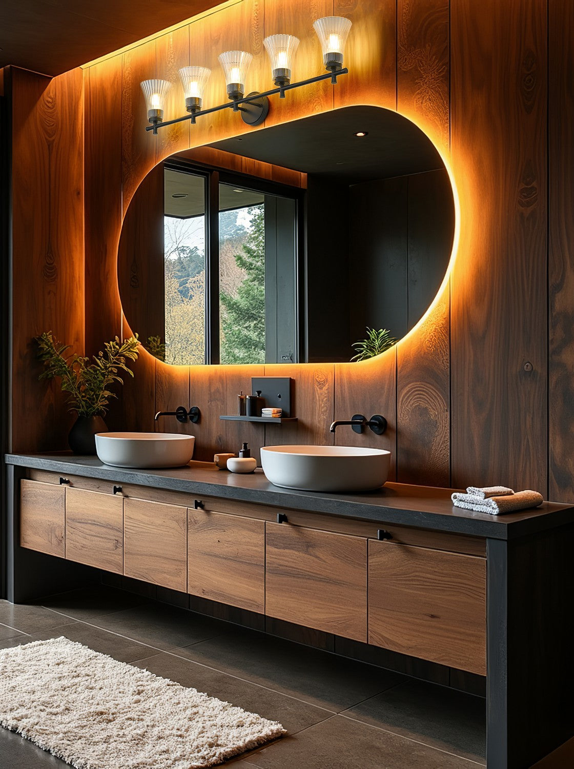 Applique de vanité 5 lumières | Belle