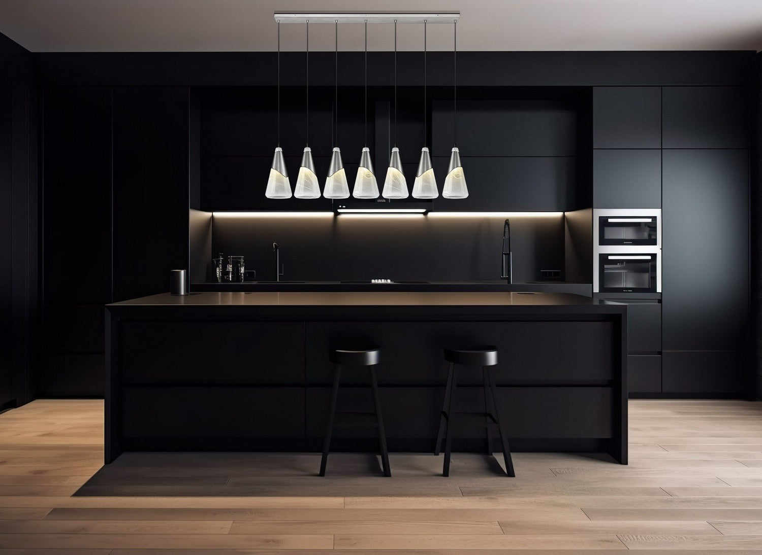 Lustre linéaire 7 lumières | Aimie