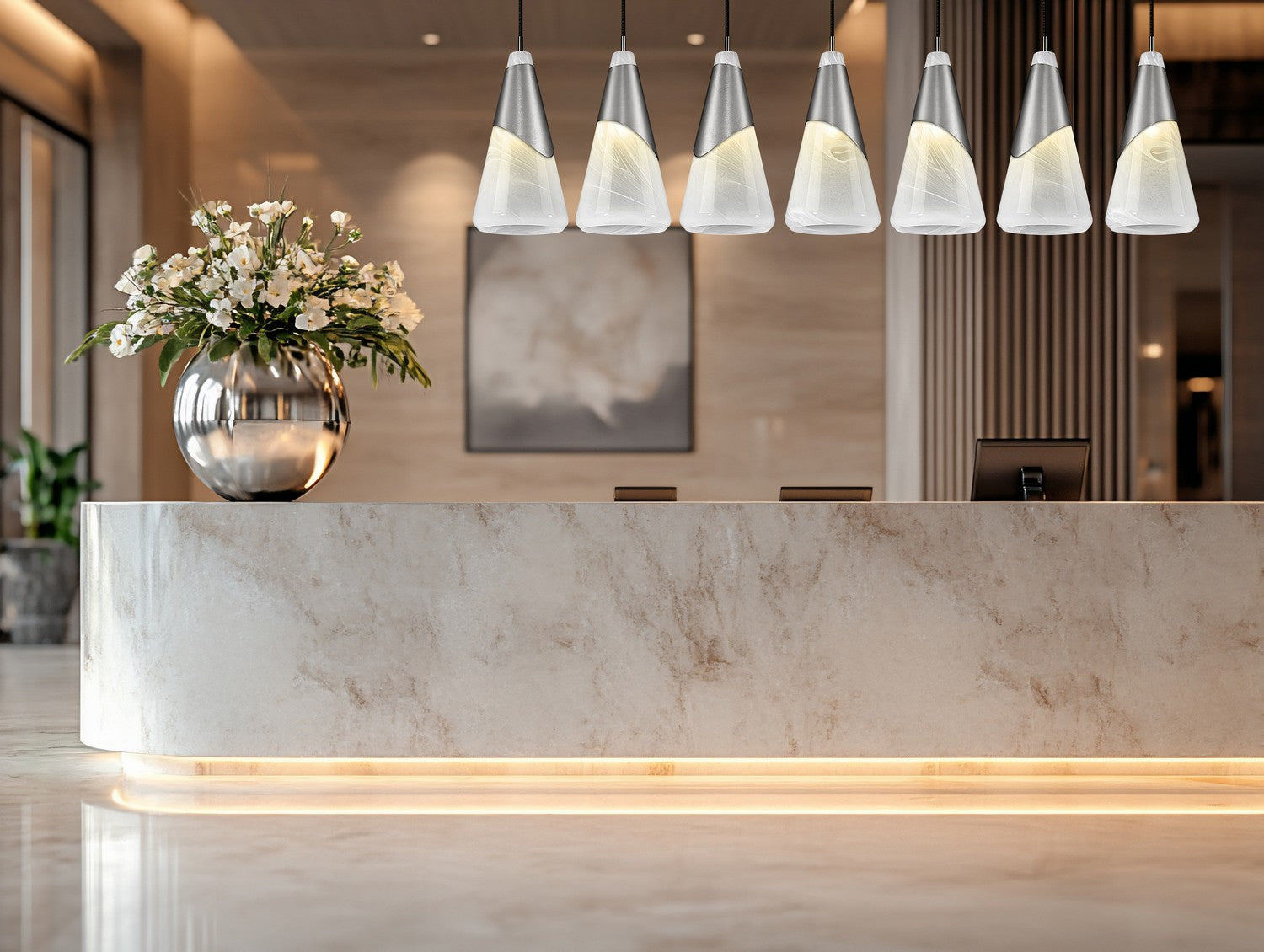 Lustre linéaire 7 lumières | Aimie