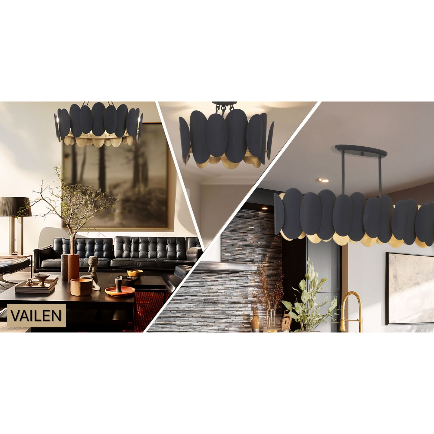 Suspension d'îlot 10 lumières | Vailen
