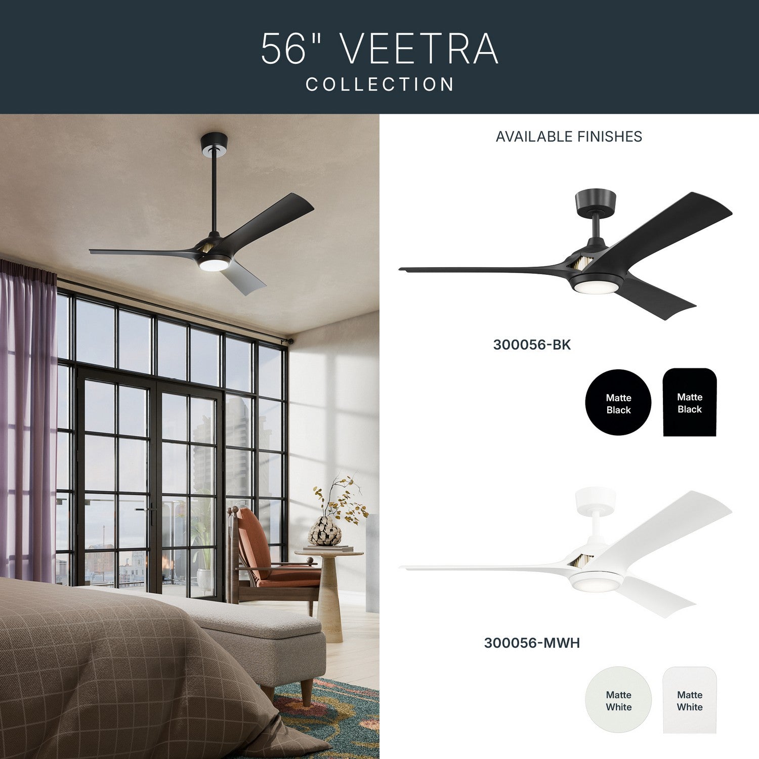 Ventilateur de plafond 56 po | Veetra