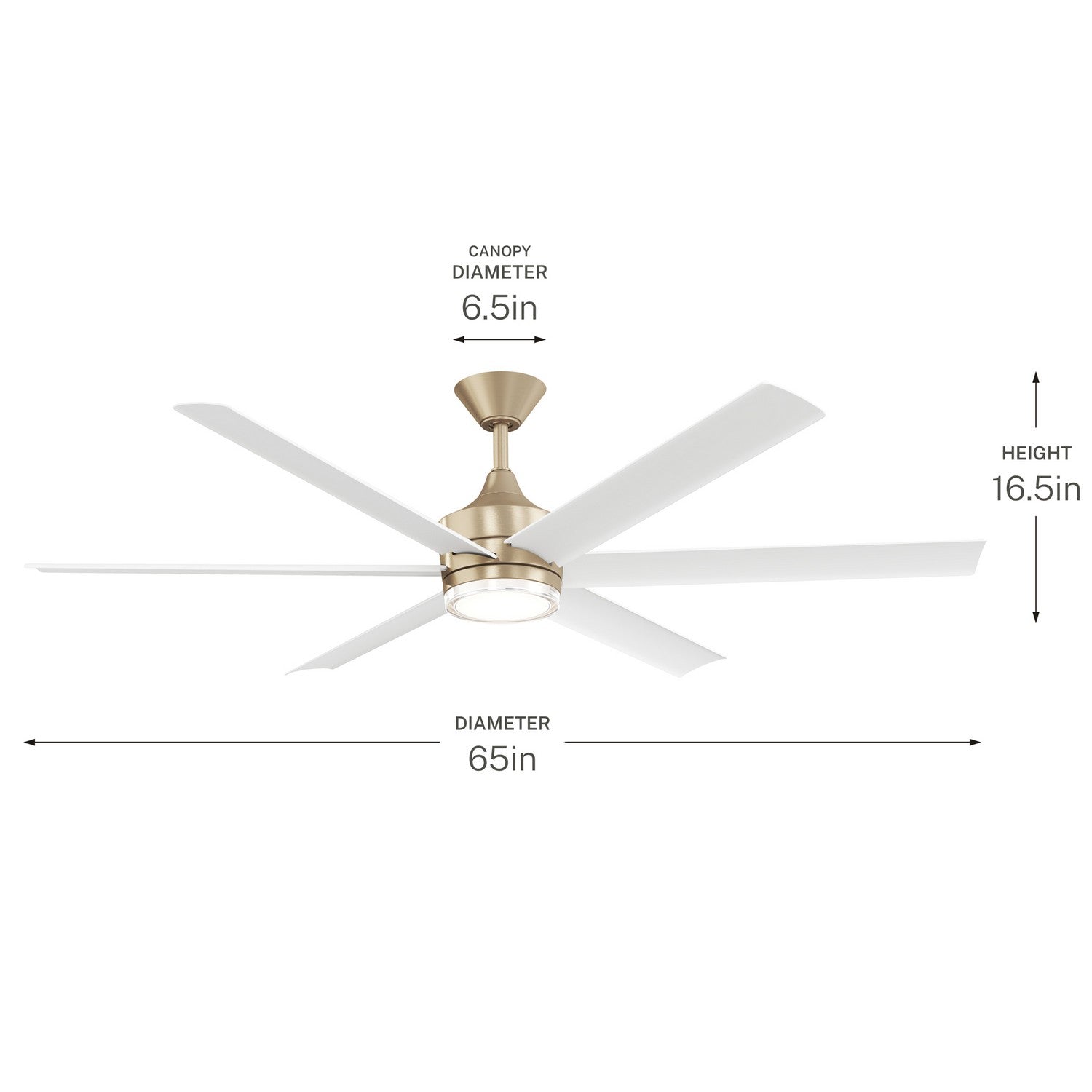 Ventilateur de plafond 65 po | Solen