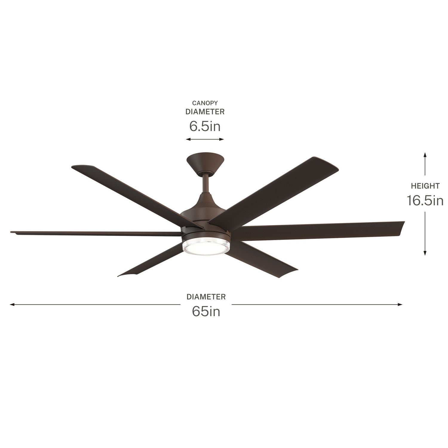Ventilateur de plafond 65 po | Solen