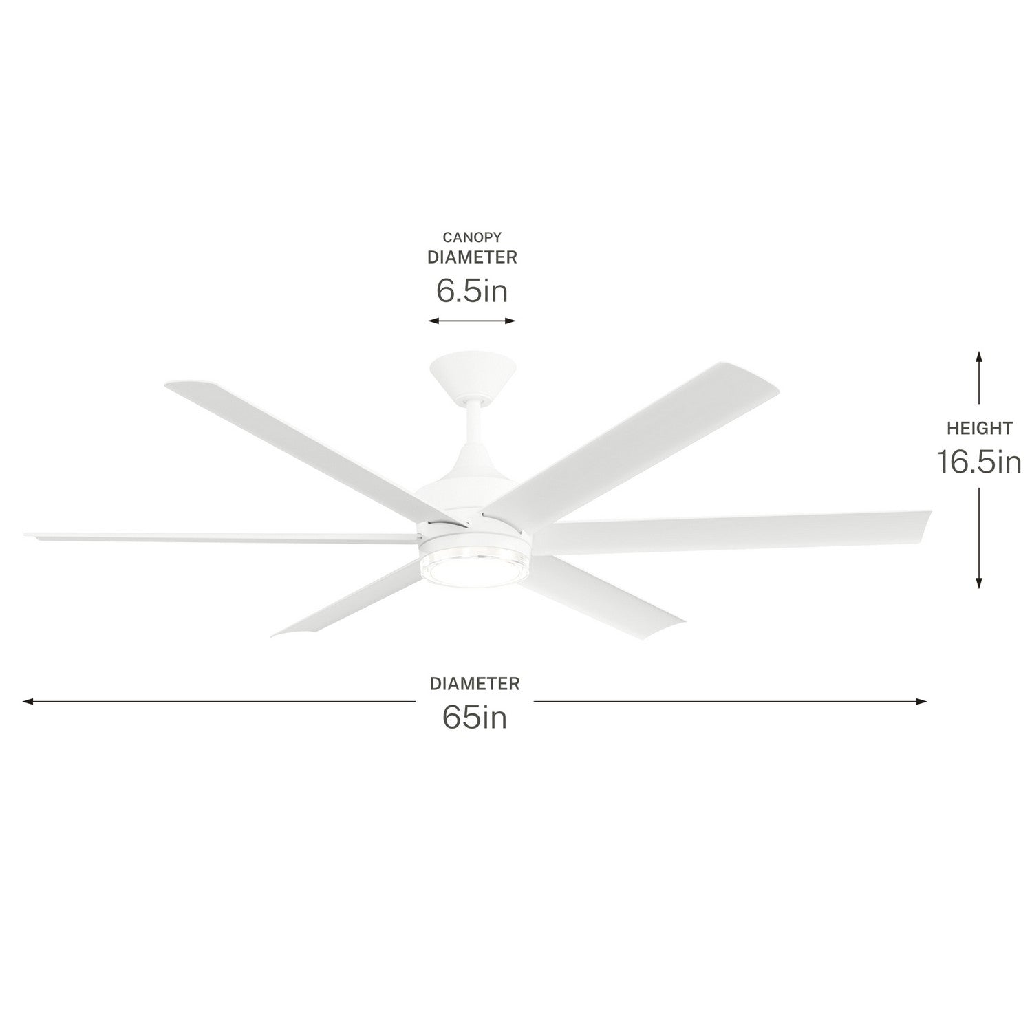 Ventilateur de plafond 65 po | Solen