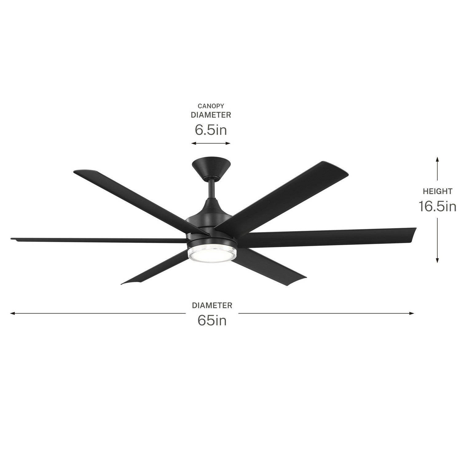 Ventilateur de plafond 65 po | Solen
