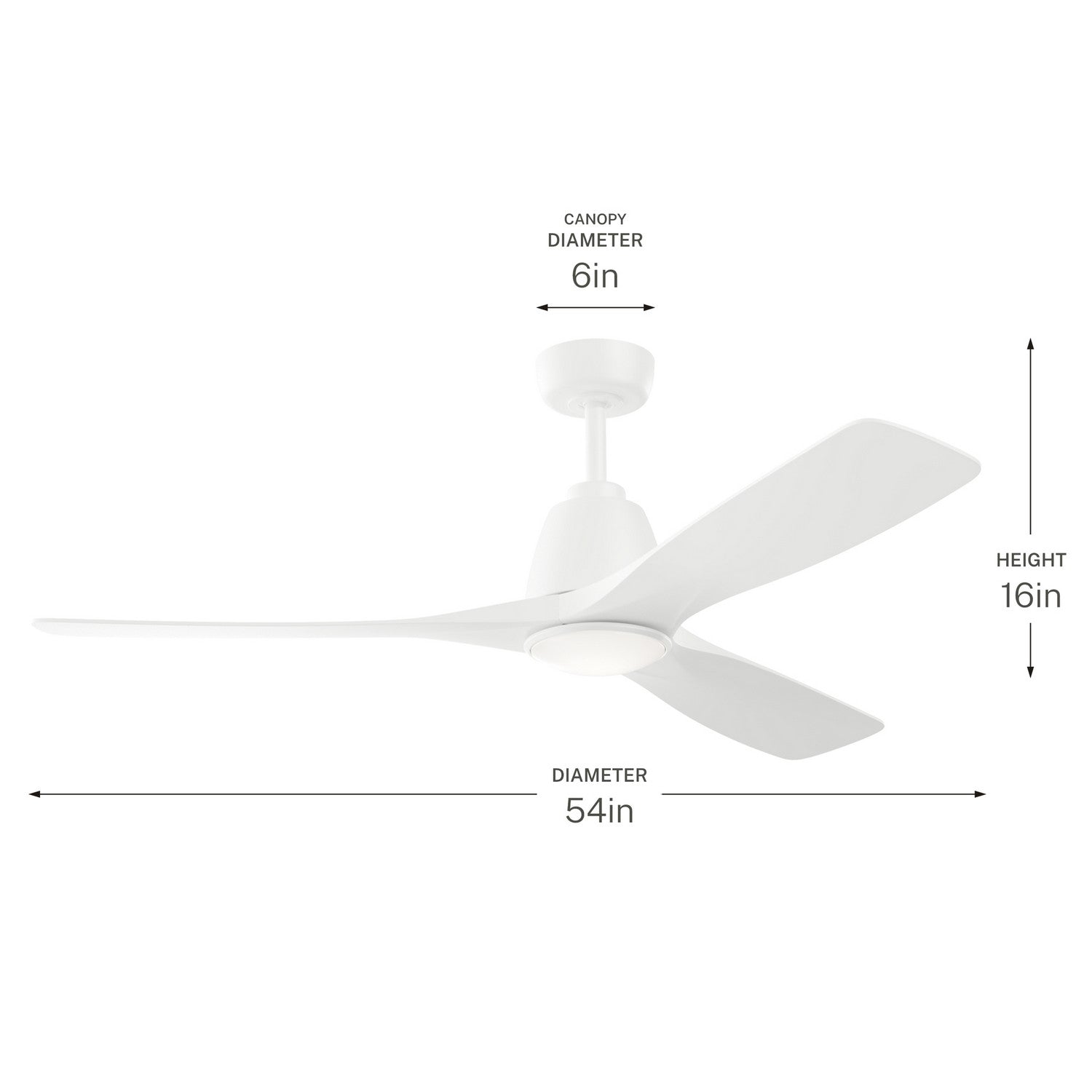 Ventilateur de plafond 54 po | Volos II